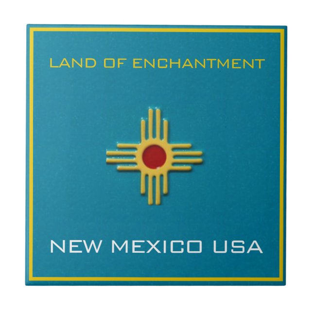 new mexico, Enchantment Zia Sol Decorative Kakelplatta (Framsidan)