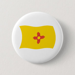 New Mexico Flag Button Knapp