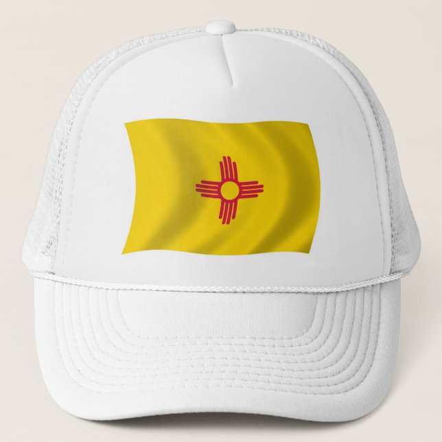 New Mexico Flagg Hatt Truckerkeps (Framsida)