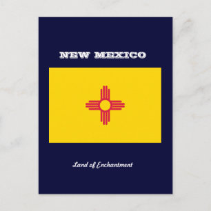 NEW MEXICO-FLAGG OCH SLOGAN VYKORT