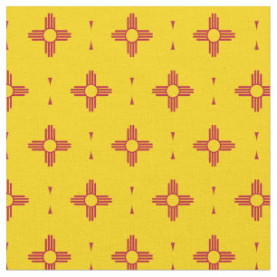 New mexico Flagga & America State Fabric/USA mode Tyg
