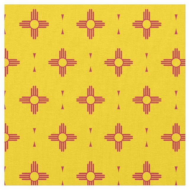 New mexico Flagga & America State Fabric/USA mode Tyg (Närbild)