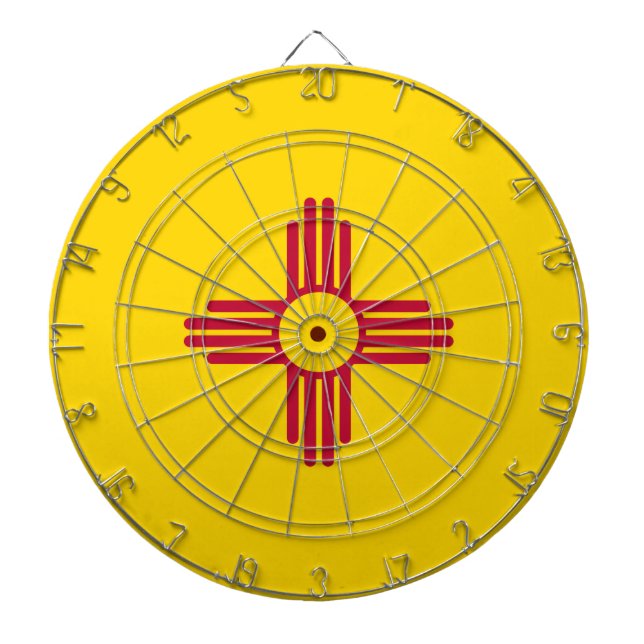 new mexico Flagga Darttavla (Framsidan)