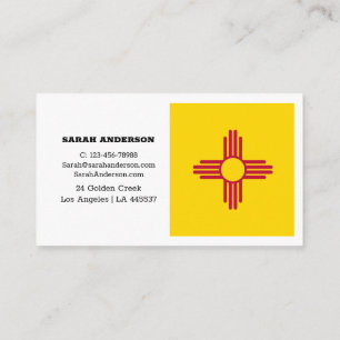 New mexico Flagga Elegant Affärskort/USA Visitkort