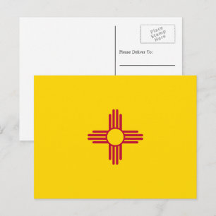 New Mexico-flagga, Flagga för New Mexico Vykort