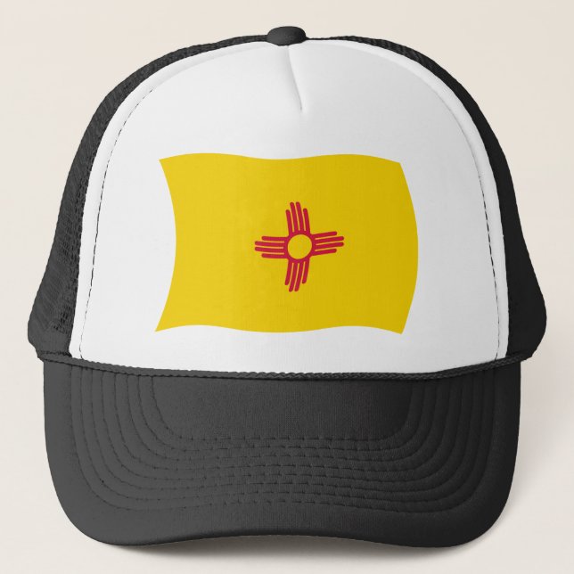 New mexico Flagga Hat Truckerkeps (Framsida)