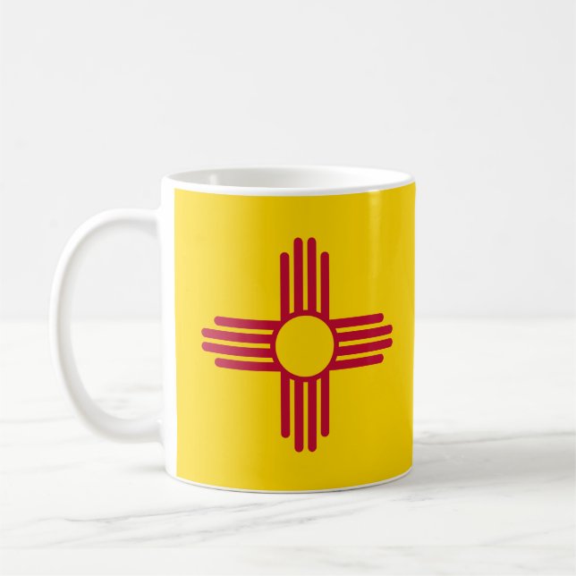 New mexico Flagga Kaffemugg (Vänster)