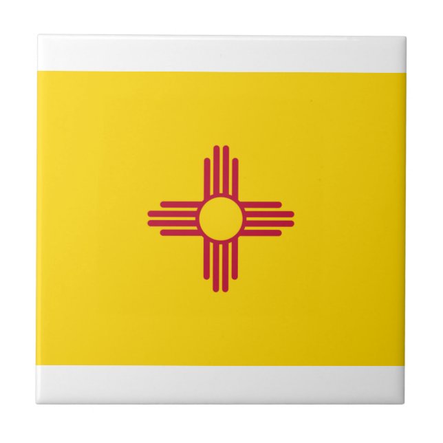 New mexico Flagga Kakelplatta (Framsidan)