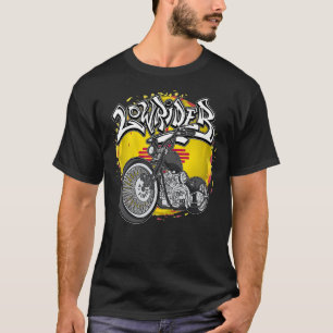 New mexico Flagga Latino Vicla Cholo motorcyklar l T Shirt