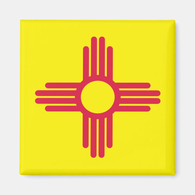 New mexico flagga magnet (Framsidan)