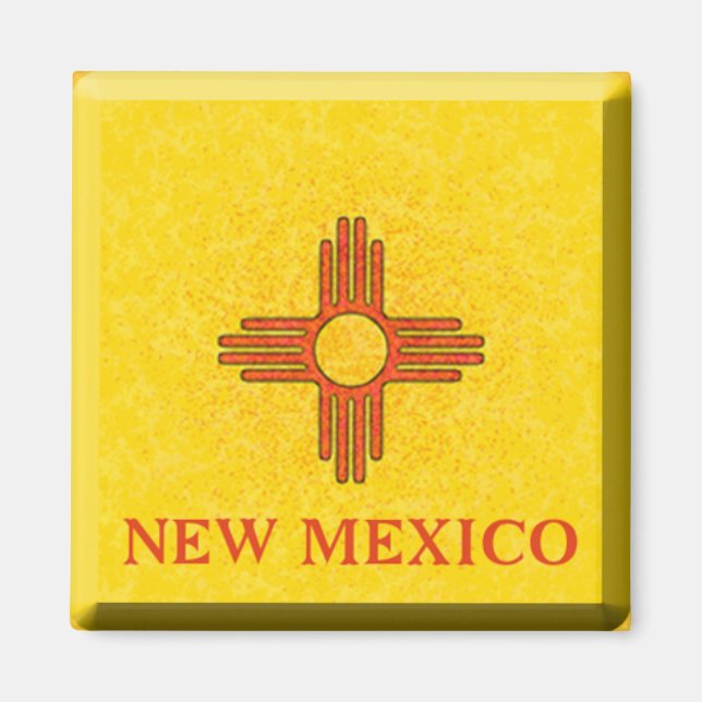 NEW MEXICO FLAGGA MAGNET (Framsidan)