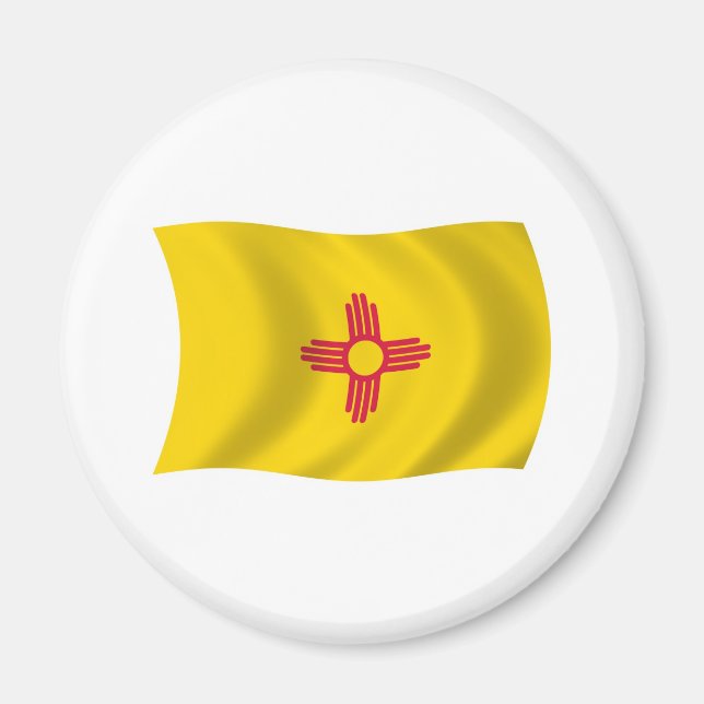 New Mexico Flagga Magnet (Framsidan)