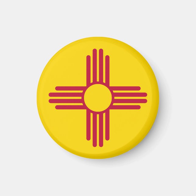 New mexico Flagga Magnet (Framsidan)