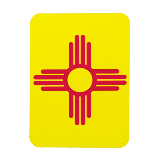 New mexico flagga magnet (Vertikal)