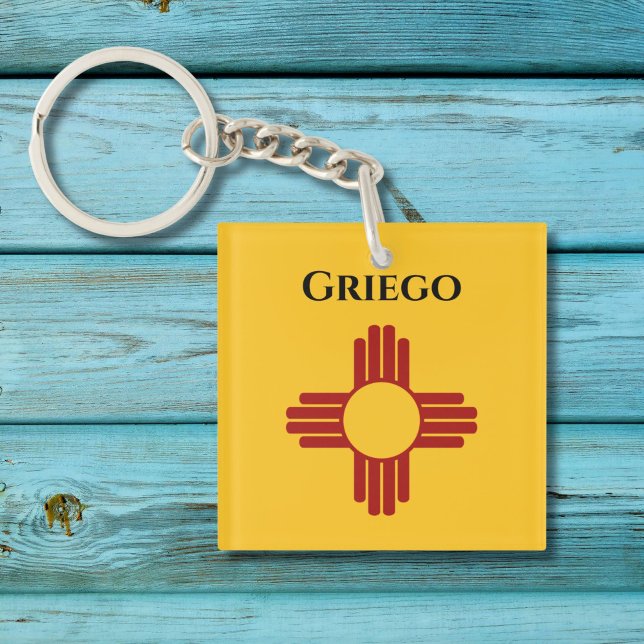 New mexico flagga med symbolen Zia (Skapare uppladdad)