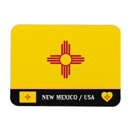 New mexico Flagga & New mexico stat/resande Amerik Magnet