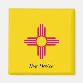 New mexico flagga & New mexico, USA helgdag/sport Magnet