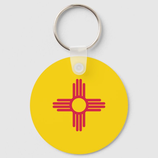 New mexico Flagga Nyckelring (Framsida)