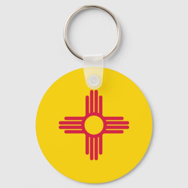 New mexico Flagga Nyckelring (Framsida)