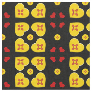 New mexico Flagga och New mexico Hearts mode Fabri Tyg