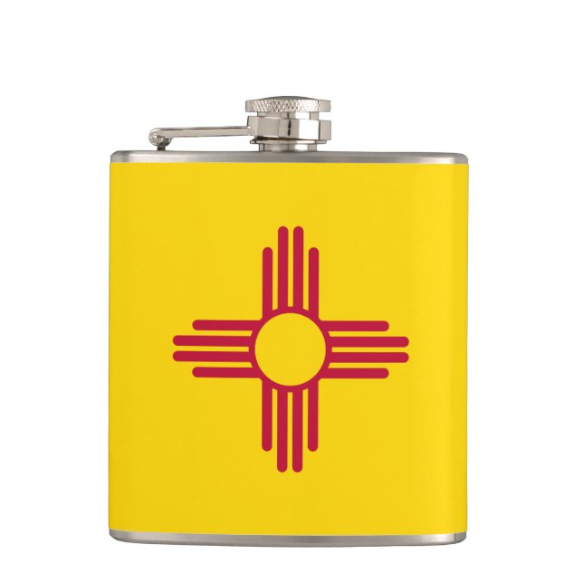 New mexico Flagga och resa Mexiko USA Stater/sport Fickplunta (Framsidan)