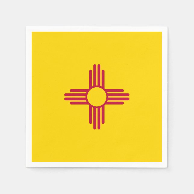 New mexico Flagga Pappersservett (Framsidan)