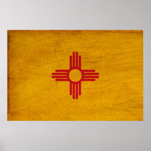 New mexico Flagga Poster
