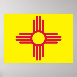 New mexico flagga poster