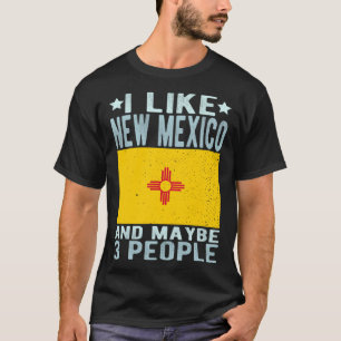 New mexico-Flagga-stat jag tycker om New mexico T Shirt