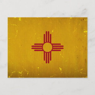 New mexico Flagga VINTAGE.png Vykort