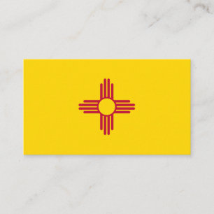new mexico Flagga Visitkort