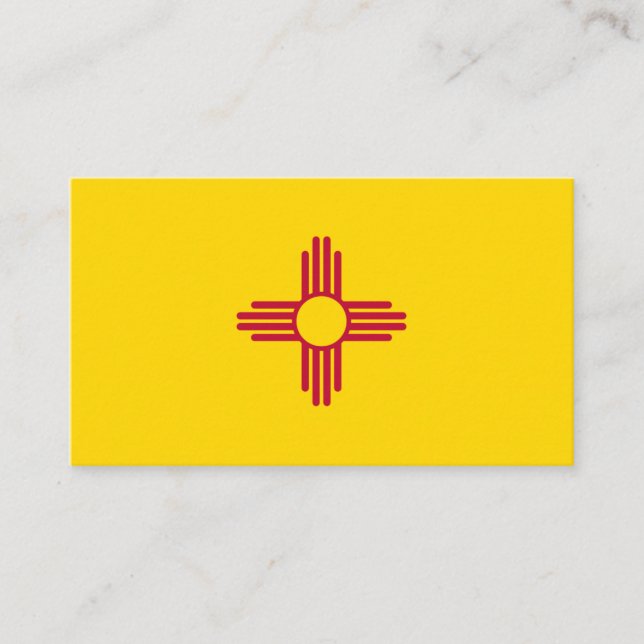 New mexico Flagga Visitkort (Framsida)