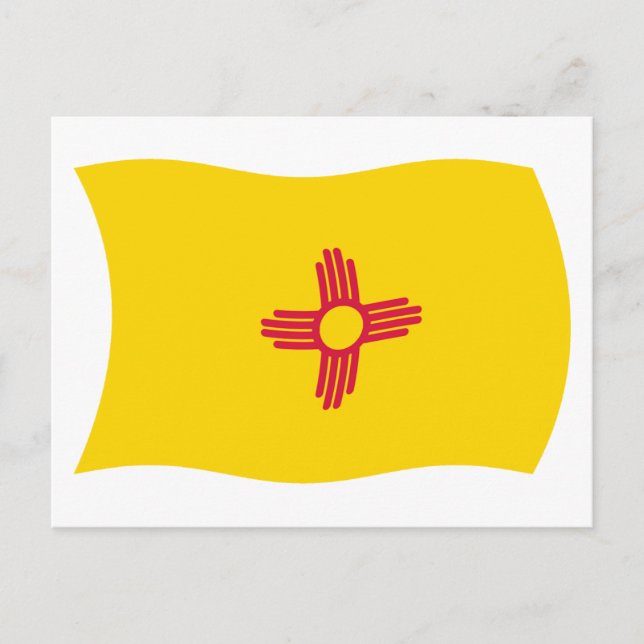 New Mexico Flagga vykort (Framsida)
