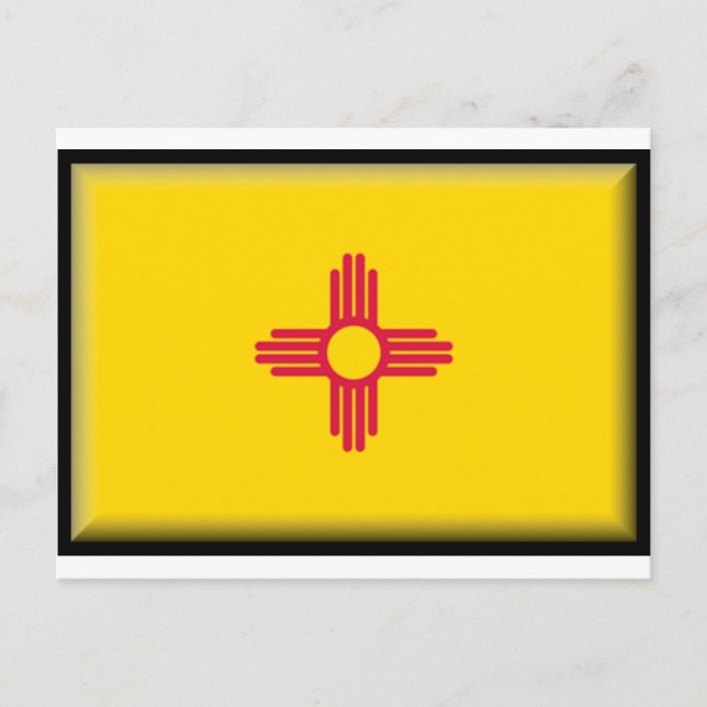 new mexico Flagga Vykort (Framsida)