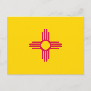 New Mexico-flagga Vykort
