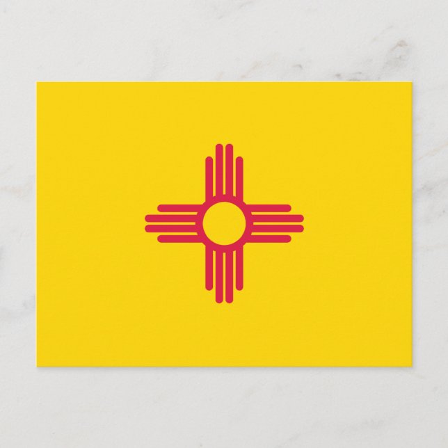 New Mexico-flagga Vykort (Framsida)