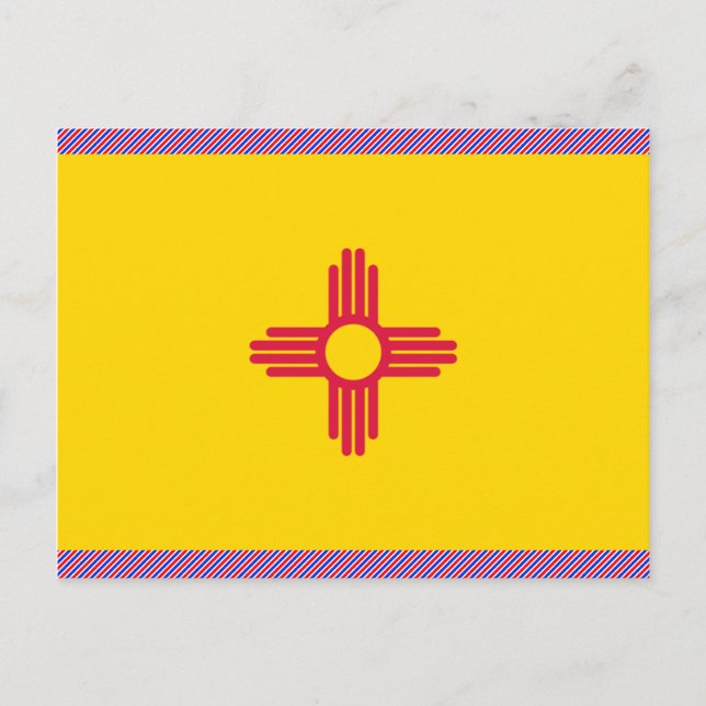 new mexico Flagga Vykort (Framsida)