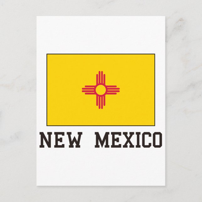 New mexico Flagga Vykort (Framsida)