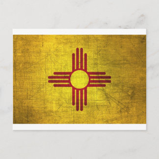 new mexico Flagga Vykort