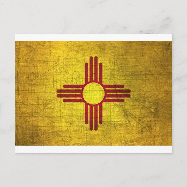 new mexico Flagga Vykort (Framsida)