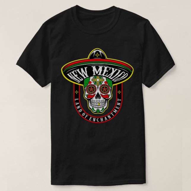 New mexico, foderskalle av socker t shirt (Design framsida)
