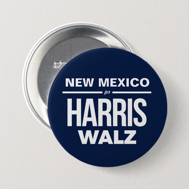 New mexico för Harris Walz Knapp (Framsida & baksida)