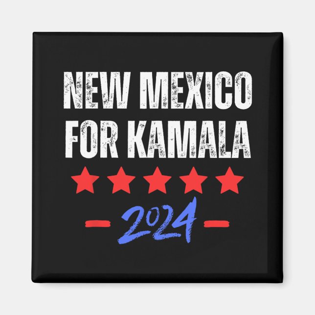 New Mexico For Kamala 2024 Dnc Kamala Harris Suprt Magnet (Framsidan)