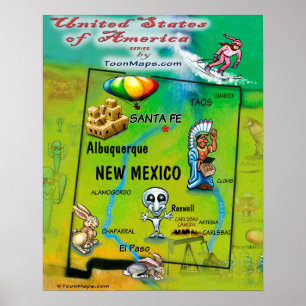 New mexico Förenta staterna Poster
