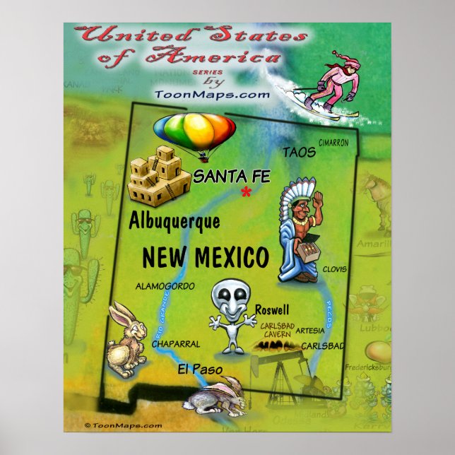 New mexico Förenta staterna Poster (Framsidan)