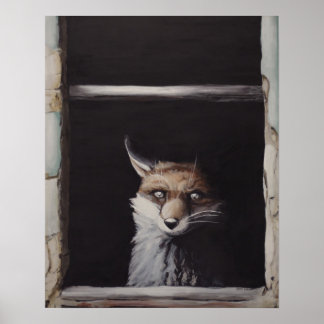 New mexico - Fox Pop Surrealism Poster