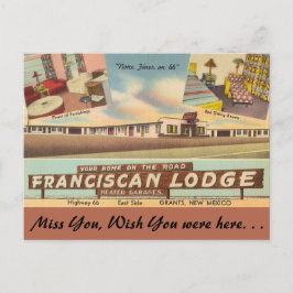 New mexico, Franciscan Lodge, bidrag Vykort