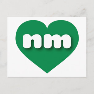 New mexico grönt hjärta - I kärlek nm Vykort