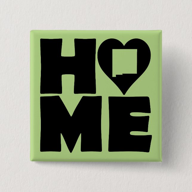 New Mexico Hem Stat Knappsats Badge Pin Knapp (Framsida)