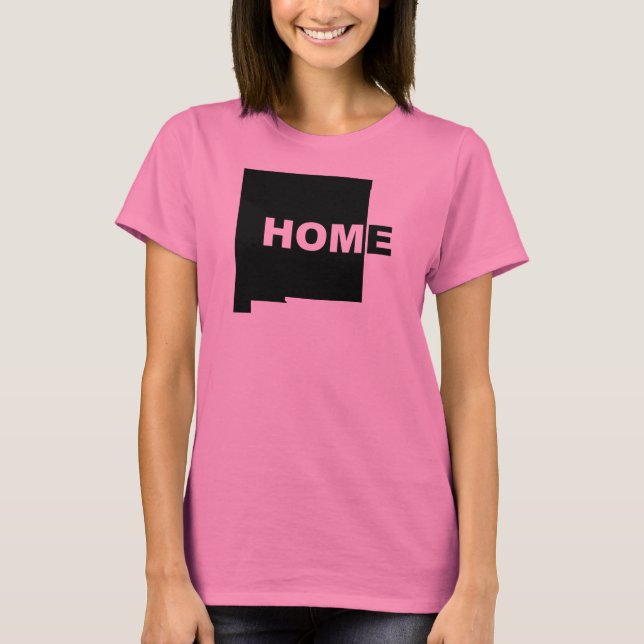 New Mexico Hemifrån Från Stat T-Shirt Tees (Framsida)